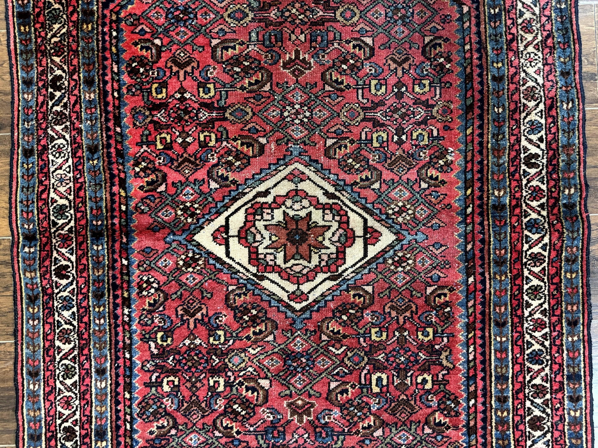 Antique Persian Tribal Rug 3.6 x 5, Hamadan Angelas Rug-3