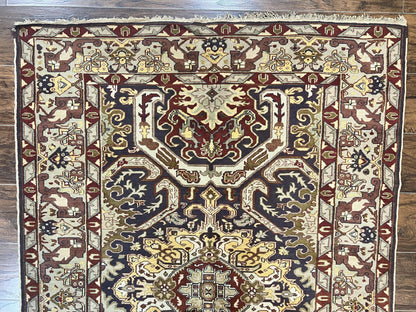 Antique Caucasian Rug, Kuba Seychour Rug, Handmade Wool Oriental Carpet, Azerbaijan Rug