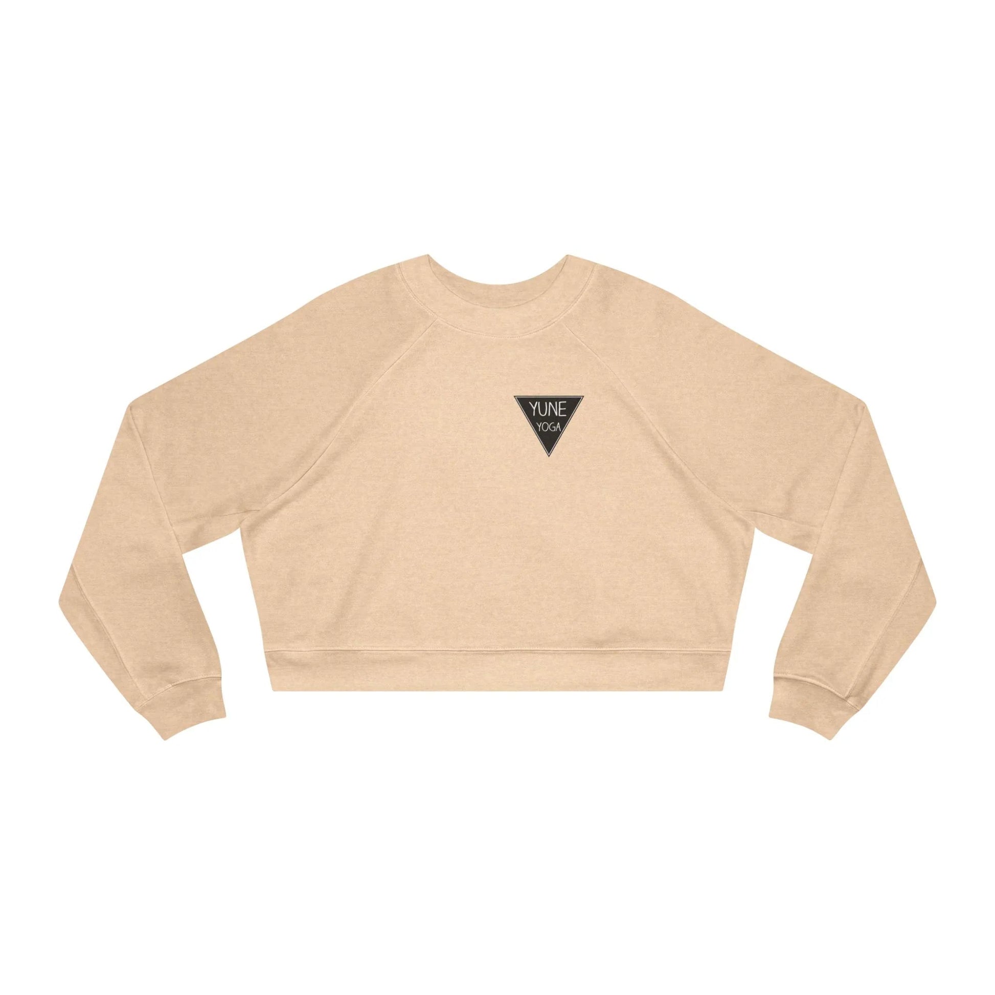 Cropped Fleece Pullover - Yune Yoga Logo Design-2