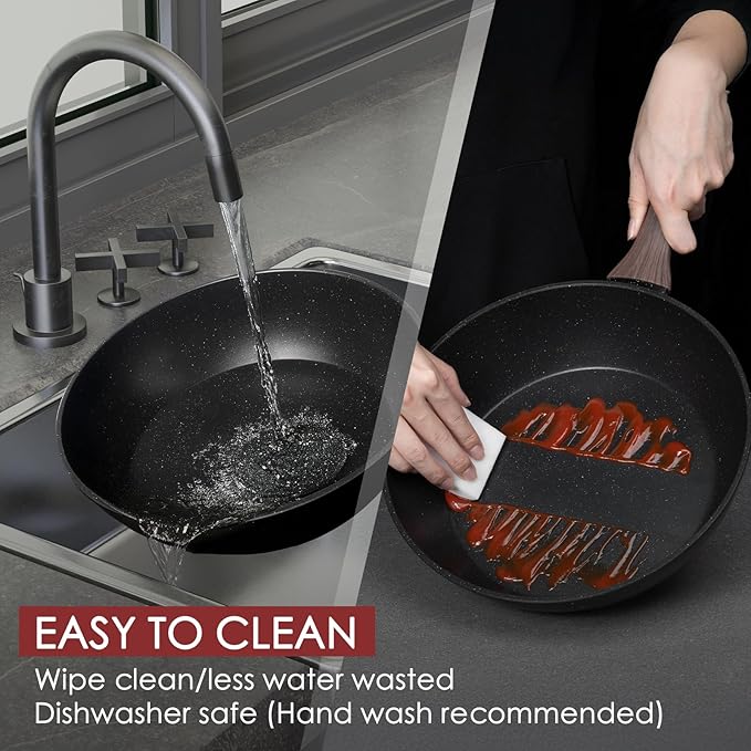 Kikcoin Pots and Pans Set Non Stick 31 Piece Kitchen Nonstick Cooking Cookware Sets with Grill Pan Saucepan Baking Sheet Utensil