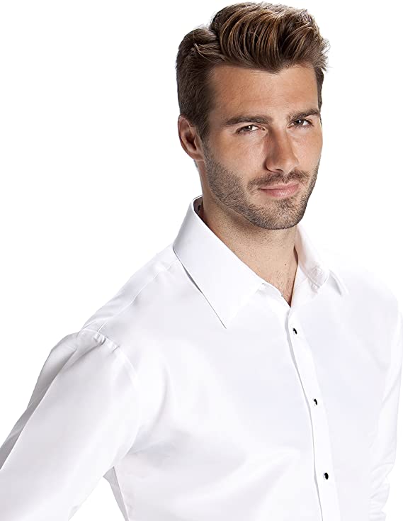Luxe Microfiber® Men’s Fitted Dress Shirt, Tuxedo Shirt-3