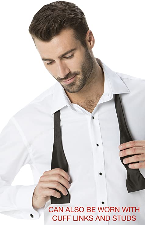Luxe Microfiber® Men’s Regular Fit Dress Shirt, Tuxedo Shirt-3
