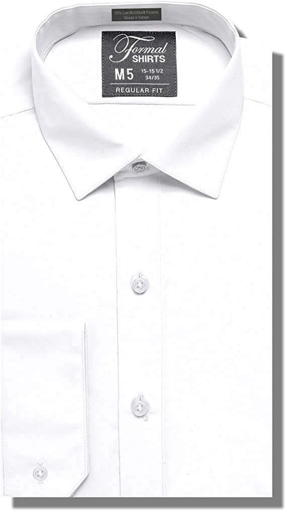 Luxe Microfiber® Men’s Regular Fit Dress Shirt, Tuxedo Shirt-0