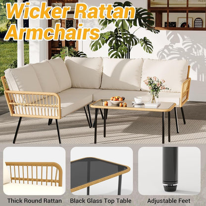 Comfortable Outdoor Sectional Patio Furniture Set for Relaxation