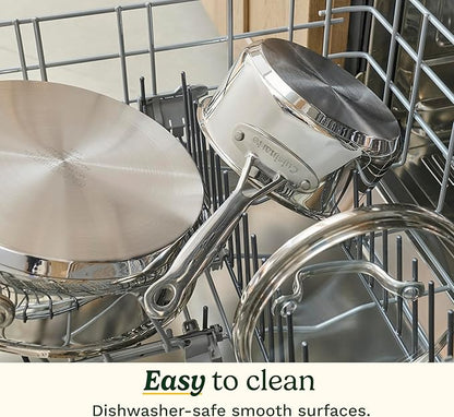 Cuisinart 77-11G Stainless Steel 11-Piece Set Chef's-Classic-Stainless-Cookware-Collection