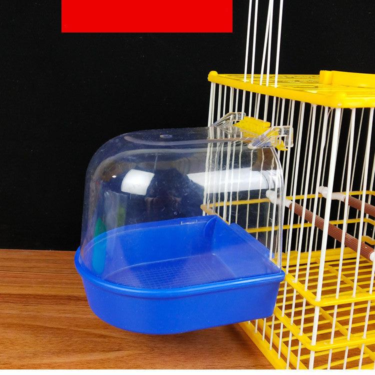 Indigo Tiger-Printed Bird Embroidery Appliance