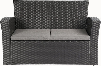 Outdoor Wicker Patio Furniture Set with Comfortable Cushions