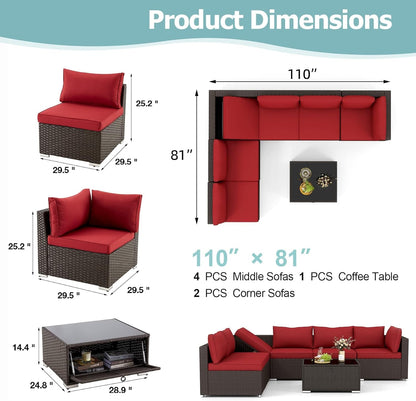 Adjustable Wicker Patio Furniture Set for Outdoor Relaxation