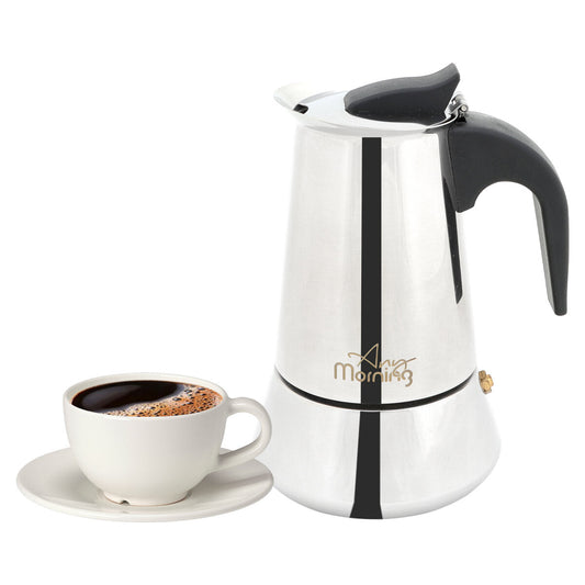 Any Morning Jun-4 Stainless Steel Espresso Coffee Maker 200 ml-0