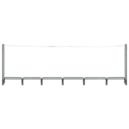 NNEVL Firewood Rack Anthracite 360x35x120 cm Steel