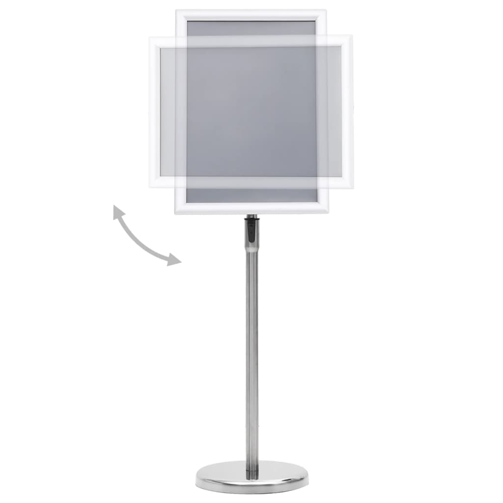 NNEVL A3 Pedestal Poster Stand Silver Aluminium Alloy