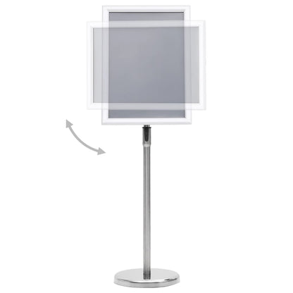 NNEVL A3 Pedestal Poster Stand Silver Aluminium Alloy