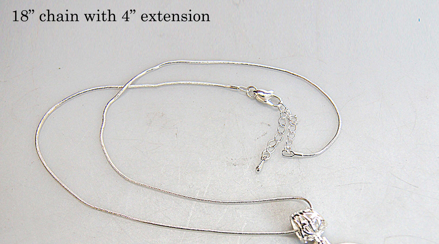 Butterflies Silver Plated Mother of Pearl Jewelry Pendant Necklace - 44052