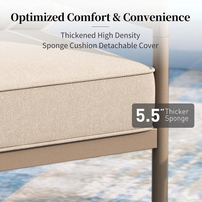 Modern Metal Frame Patio Furniture Set for Outdoor Comfort