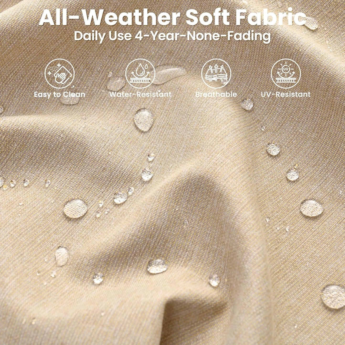 Modern Outdoor Wicker Furniture Set with Swivel Rocking Chairs