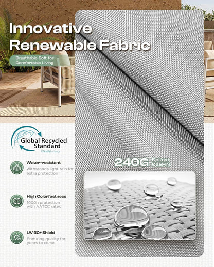 Modern Aluminum Outdoor Patio Furniture Set with Cushions