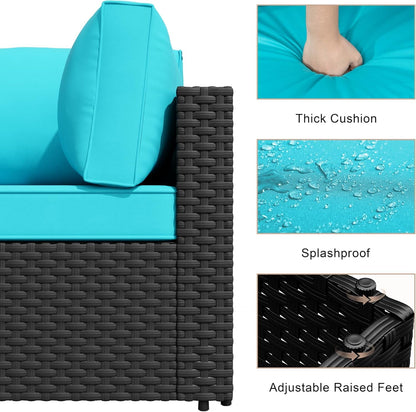 Comfortable Seven Piece Outdoor Patio Furniture Set