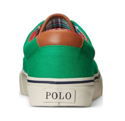 POLO RALPH LAUREN Mens Padded Treaded Round Toe Lace-Up Sneakers KEATON GREEN