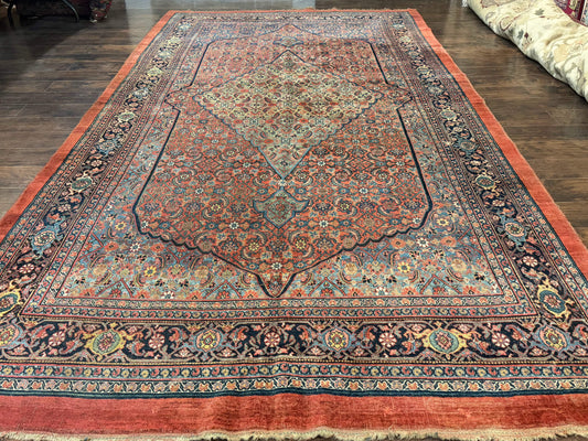 Antique Persian Bijar Rug 7x15-0