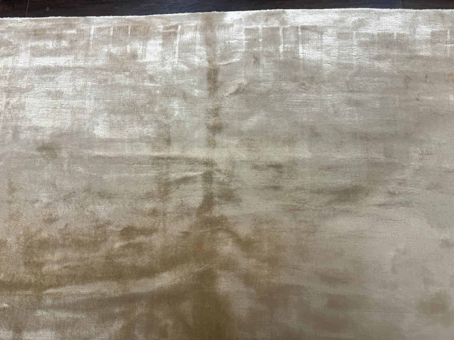 Silk Tibetan Rug 9x11, Handmade Silk Area Rug, Modern Contemporary Carpet-2