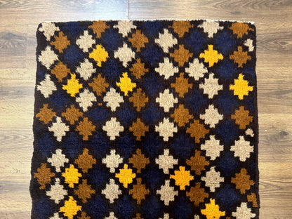 Balouch Rug 3x4, Afghan Rug, Tribal Rug, Multicolor