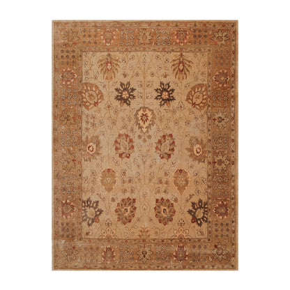 8’5" x 911" Hand Knotted Peshawar Stone Wash Traditional Oriental Area rug Beige-0