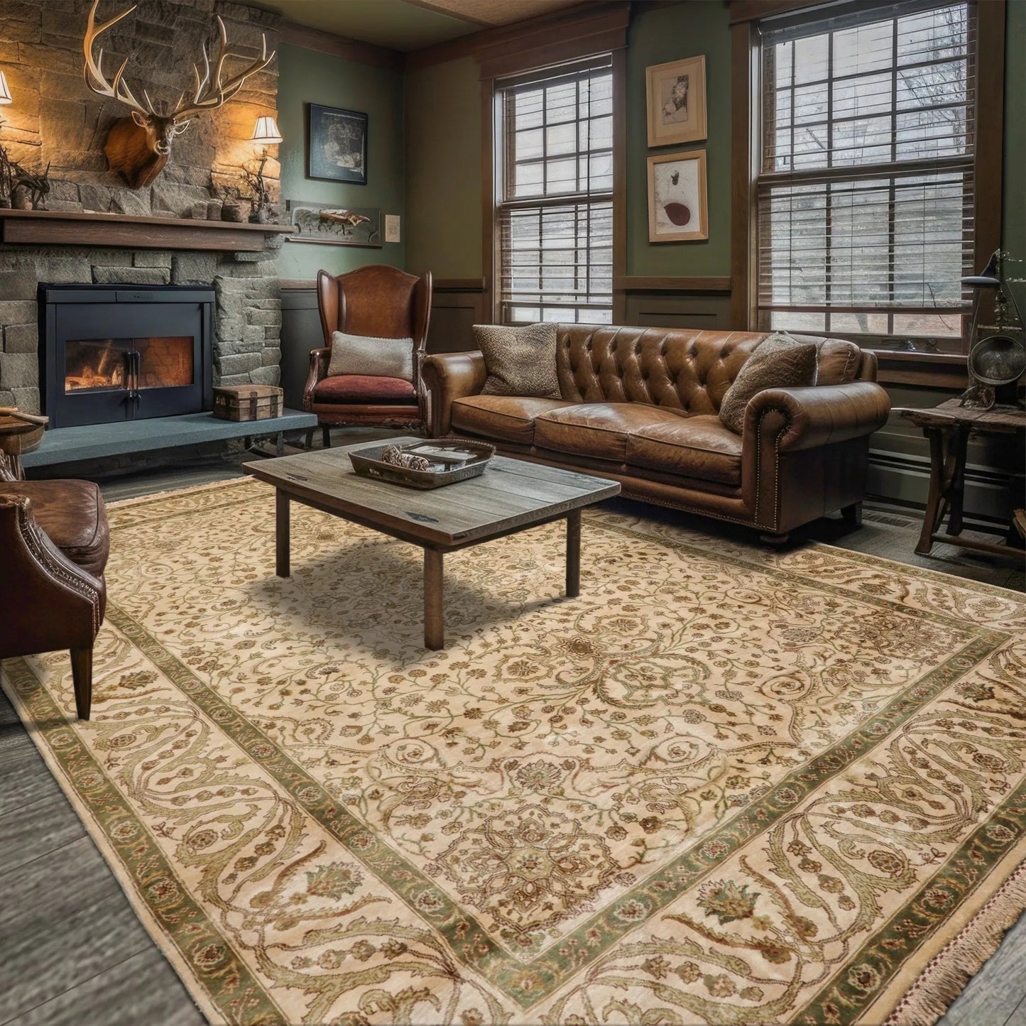 6'2" x 8'10" Hand Knotted 100% Silk Traditional 250 KPSI Oriental Area Rug Beige-0