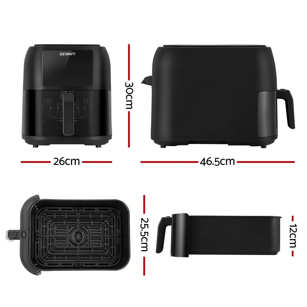 NNEDSZ Air Fryer 8L LCD Fryers-1