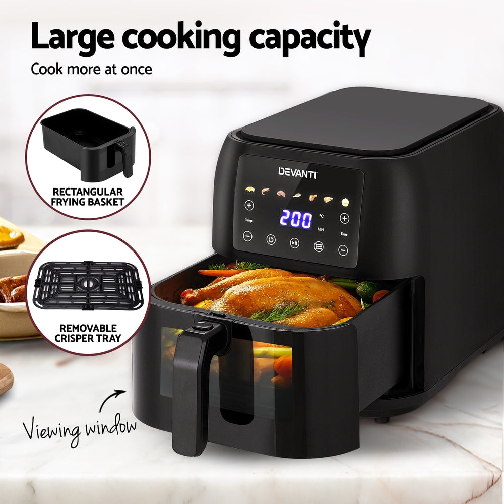 NNEDSZ Air Fryer 8L LCD Fryers-4