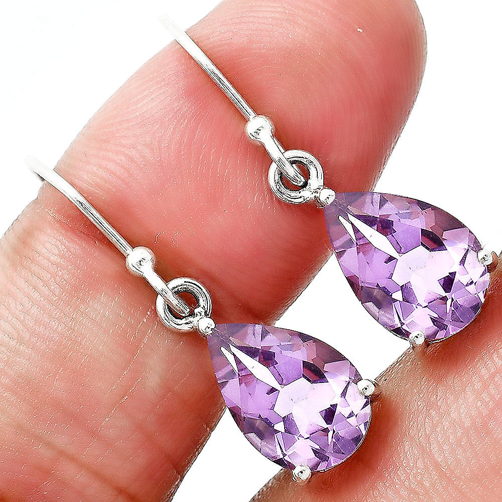 Natural Gemstones Pear Shape 925 Sterling Silver Earrings Jewelry E-1021 AGE1001-6