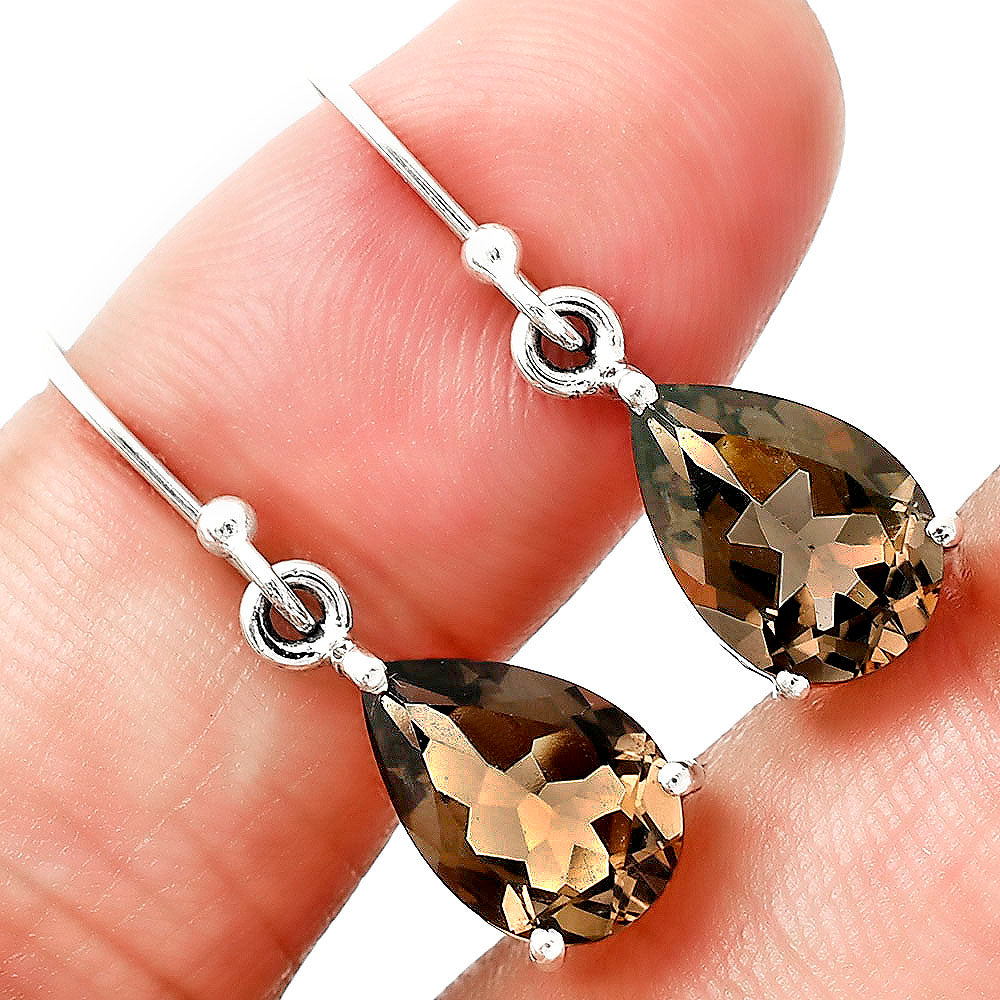 Natural Gemstones Pear Shape 925 Sterling Silver Earrings Jewelry E-1021 AGE1001-7