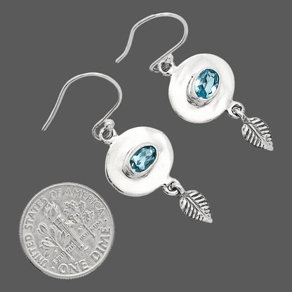 Natural Gemstones Oval Shape 925 Sterling Silver Earrings Jewelry E-1230 AGE1007