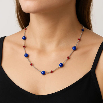 Natural Lapis Lazuli 925 Sterling Silver Necklace Jewelry N-1029 AGN1002