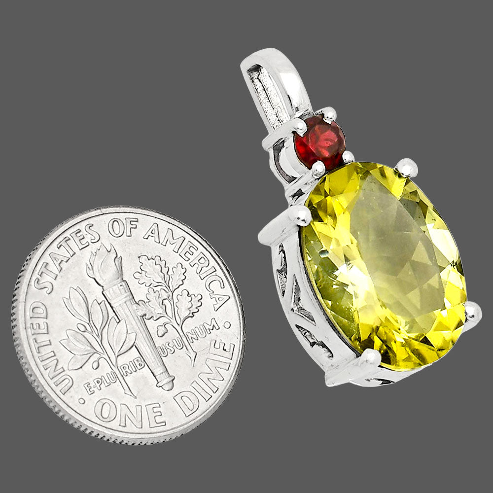 Natural Gemstones Oval Shape 925 Sterling Silver Pendant Jewelry P-1113 AGP1001