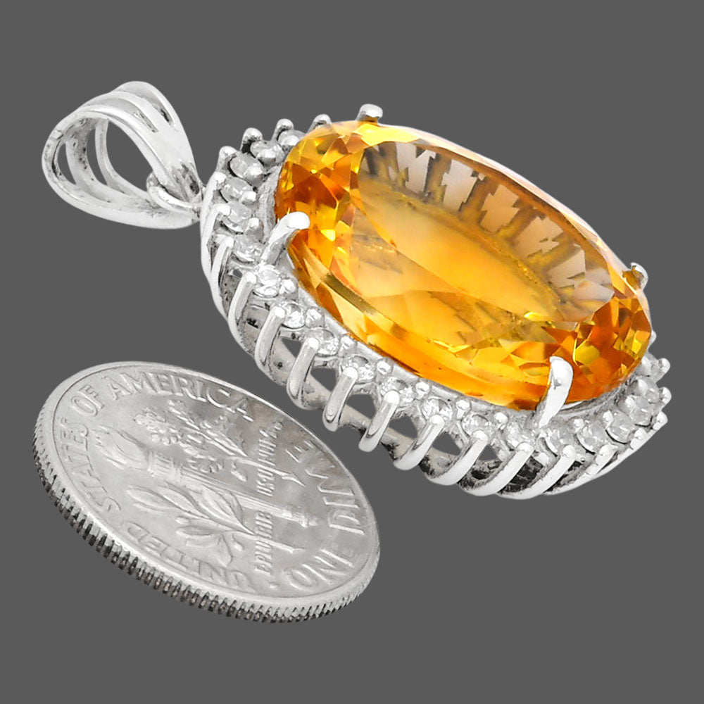 Natural Gemstones Oval Shape 925 Sterling Silver Pendant Jewelry P-1741 AGP1004