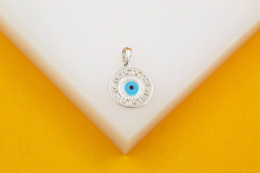 925 Sterling Silver Evil Eye Pendant