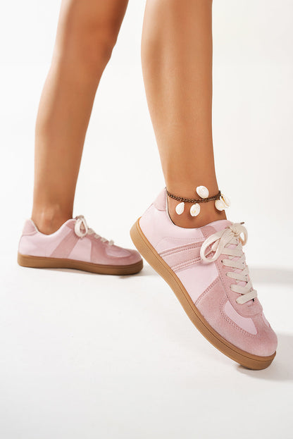 Raina Two Tone Lace-up Sneakers