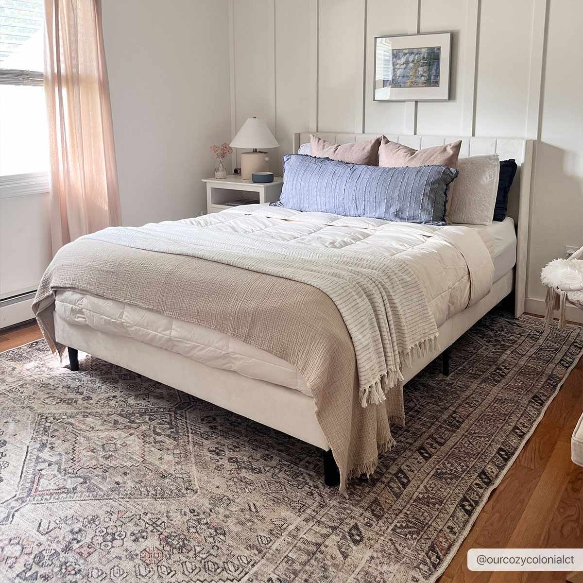 Barny Tan Flat Pile Washable Rug Area Rug