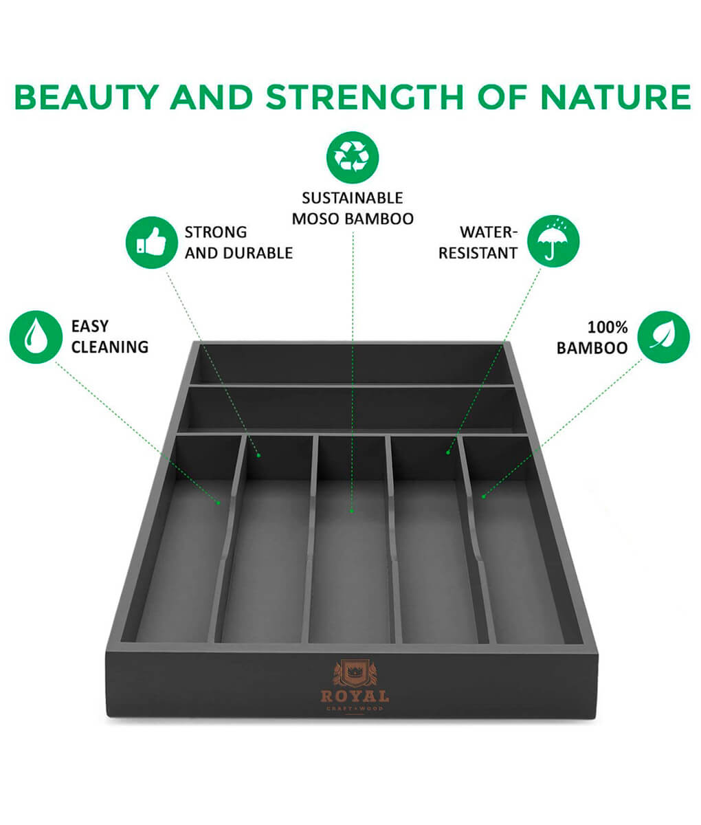Silverware Tray Black