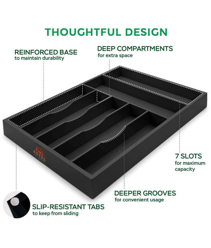 Silverware Tray Black