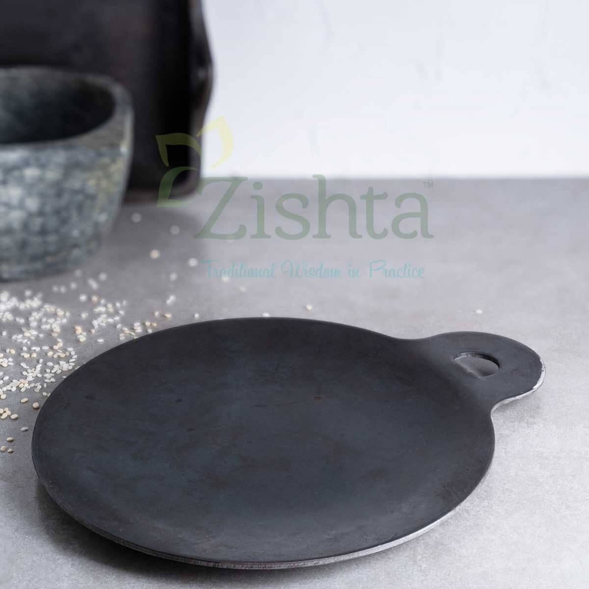 Breakfast Medium Cast Iron Combo: Iron Dosa Tawa, Cast Iron Kadai & Paddu-Appe