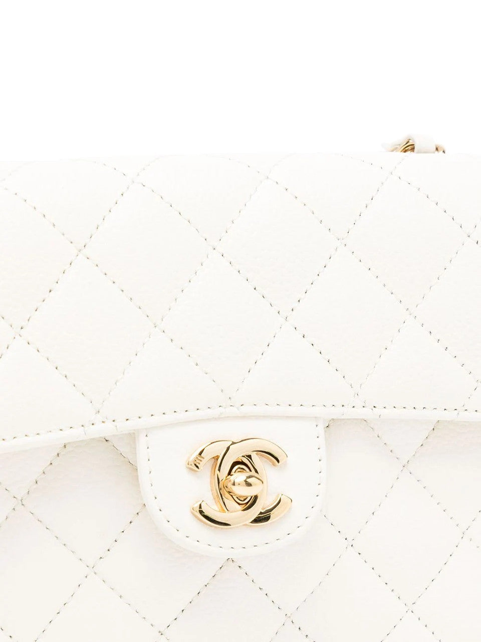 Chanel Handbag- Classic White Square Mini Flap Bag