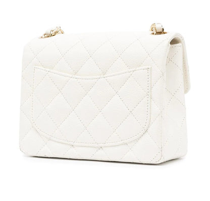 Chanel Handbag- Classic White Square Mini Flap Bag