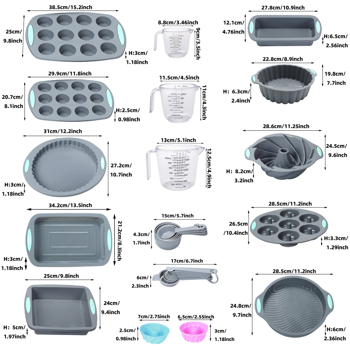 Complete Silicone Baking Set