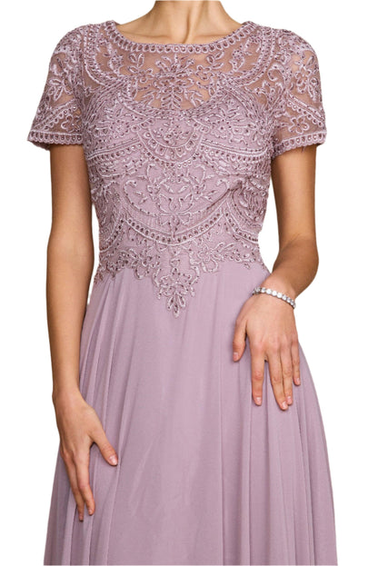 Dylan and Davids Short-Length Sleeve Formal Gown Mother of the Bride Dress-3