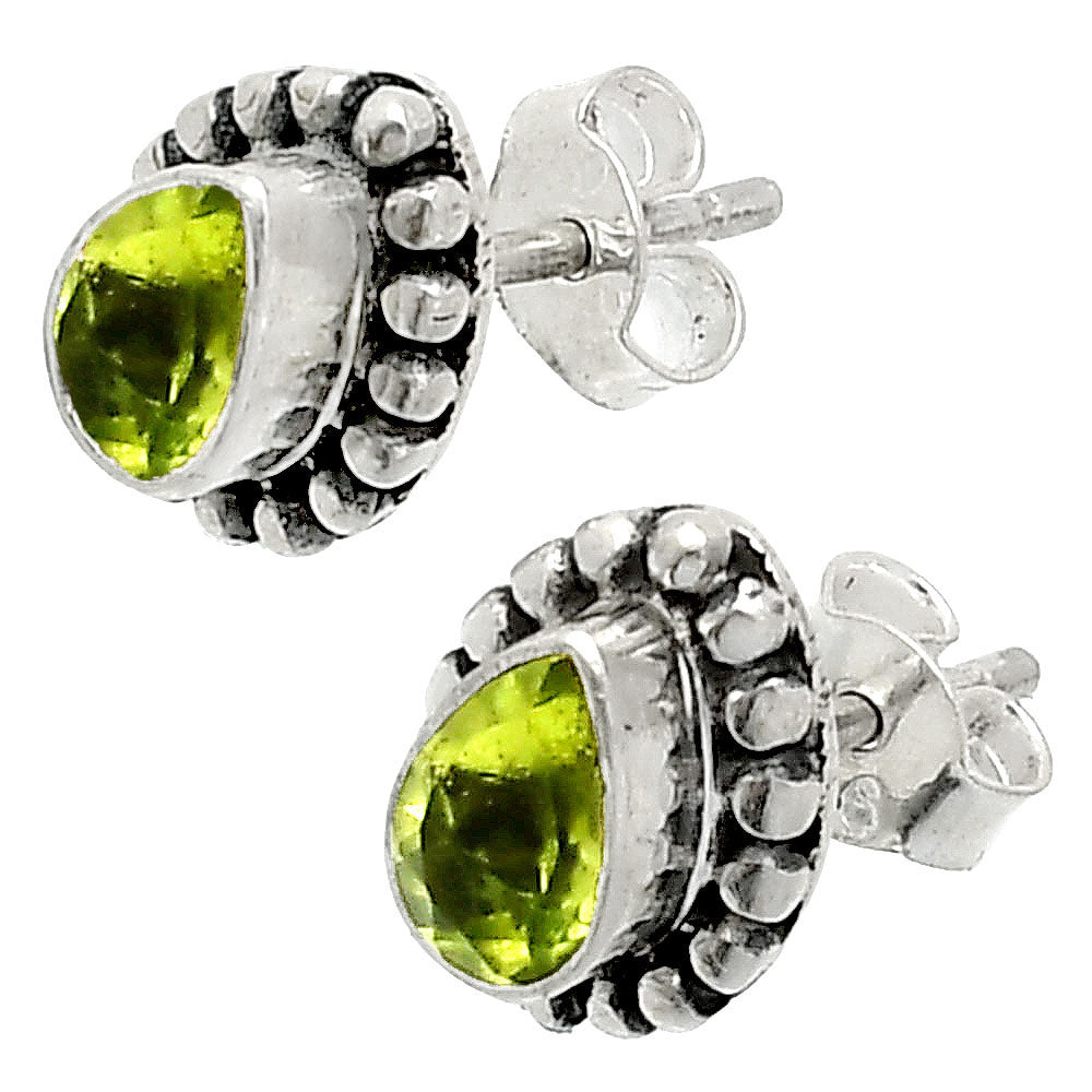 Natural Gemstones Pear Shape 925 Sterling Silver Earrings Jewelry DGE1064 E-1121