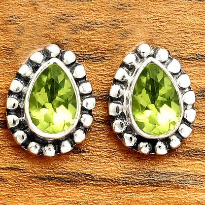 Natural Gemstones Pear Shape 925 Sterling Silver Earrings Jewelry DGE1064 E-1121