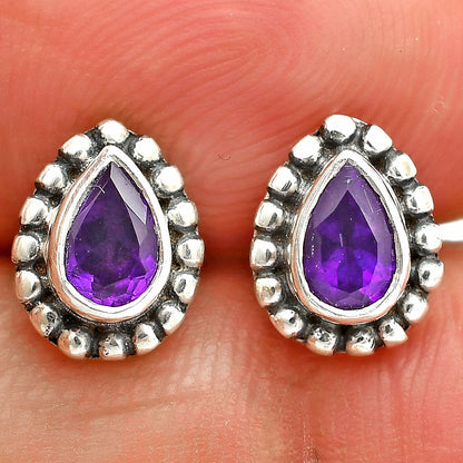 Natural Gemstones Pear Shape 925 Sterling Silver Earrings Jewelry DGE1064 E-1121