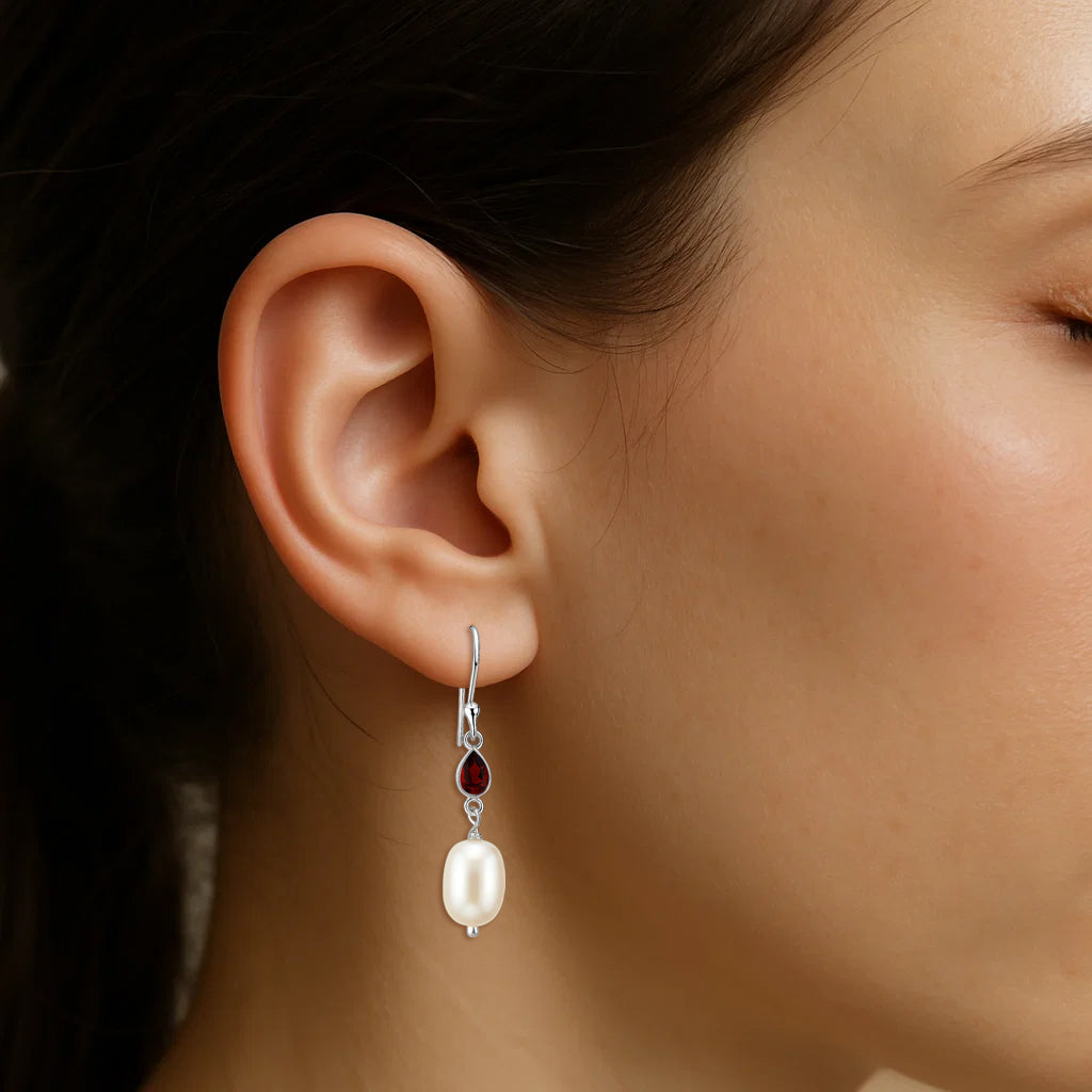 Natural Round Cut Gemstones 925 Sterling Silver Earrings Jewelry E-1012 DGE1094-1