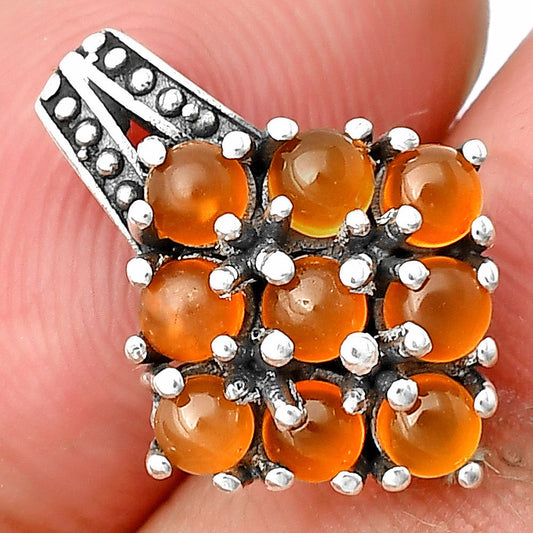 Natural Gemstones Round Shape 925 Silver Pendant Jewelry DGP1004 P-1094